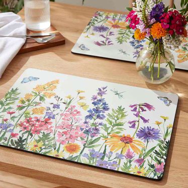 Wildflowers Set of 4 Large Placemats